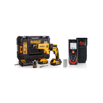 DCF620P2K DeWALT 18V 5.0 Ah gipskartonio gręžtuvas + Leica Disto D2 Bluetooth lazerinis atstumų matuoklis
