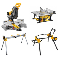 DeWALT DWS780XPS + DWE7492 išilginio ir skersinio pjovimo staklės