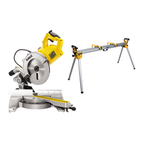 DWS778 DeWALT skersinio pjovimo staklės + DE7023 pjūklo stalas