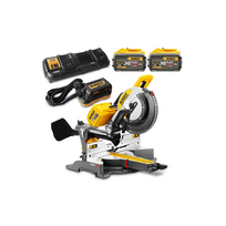 DHS780Y2A DeWALT FLEXVOLT 54V XPS skersinio pjovimo staklės 305 mm (2x12.0 Ah)