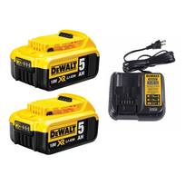 DCB107P2 DeWALT 12V baterijų ir kroviklio rinkinys (2x5.0 Ah)