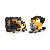 DCF620P2K DeWALT 18V gipskartonio gręžtuvas + DCS331N 18V siaurapjūklis