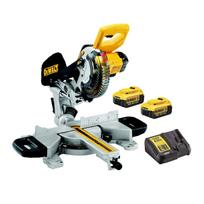 DCS365M2 DeWALT 18V akumuliatorinės skersinio pjovimo staklės (2x4.0 Ah)