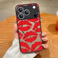 Thin Ring Magnetic For Magsafe Case For iPhone 17 Pro Max Case iPhone 16 15 14 13 Pro Max 17E Fashion Lips Heels Print Hybrid TPU+PC Matte Cover iPhone 17 Pro Max
