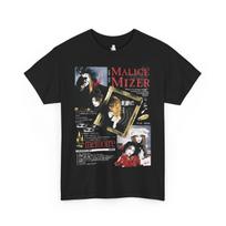 Malice Mizer Memoire Album T-shirt Oversized personality Clothes Year round clothing Unisex Streetwear Couples high quality soft 2XL black