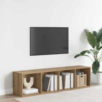 Regał Na Książki/Szafka Pod Tv, Dąb Artisan, 36X30X143 Cm