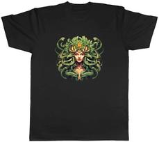 Medusa Snake Head Mens T-Shirt Greek Mythology to Stone Tee Gift XL