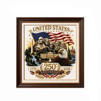 Independence Day Cross Kit - Patriotic DIY Embroidery Set One Size
