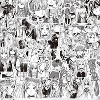 10/30/82pcs Frieren: Beyond Journey's End Anime Stickers Black White Cartoon Decals DIY Luggage Diary Journal Cool Manga Sticker