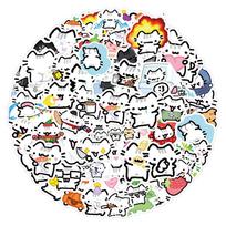 10/30/90pcs Kawaii Basil Cat Cartoon Stickers Cute Anime Kitten Graffiti Decals Laptop Suitcase Guitar Phone Sticker