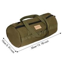 Zipper Closure Tent Peg Storage Bag Sturdy Handle Camping Tool Bag Canvas Carry Bag  Outdoor Hiking