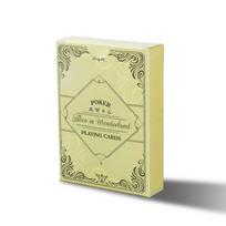 Alice Paper Playing Cards Vintage Style , Poker 54 Cards Deck Board Games Retro Classic Cute Poker Set Card for Club Party Game beige