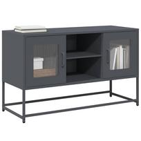 Szafka Pod Telewizor, Antracytowa, 100,5X39X60,5 Cm, Stalowa