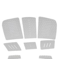 EVA Deck Traction Pad Nonslip Surfboard Mat Surf Tail Pad Mat for  board Paddle Board(Black )