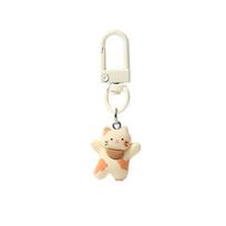 Funny Mini Kitten Keyring Happy Kitten Cute Keychain Pendant Cartoon Cat Keychain  Kids