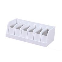 Save Space Wood Belt Organizer 6-grids Natural Bamboo Belt Display Rack Durable Convenient Waist Belt Container Drawer
