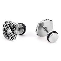 Cross Retro Punk Hip Hop Vintage Style  Jewelry Stainless Steel Earrings for Daith Pierce Earring Women Body Jewelry 6.5*12mm