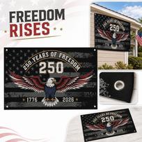Large Independence Day Outdoor Flag 180120cm, Double Sided Polyester with , Patriotic Garden Yard Decoration for Home One Size