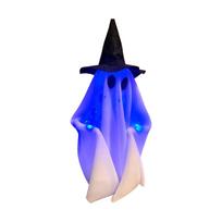 LED Light Decor, Halloween Witch Hat Figurine, Home Decoration for Shelf Table Mantel One Size
