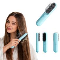 Cordless Straightening Hair Brush, Portable Cushion Brush for Smoothing and Massage One Size