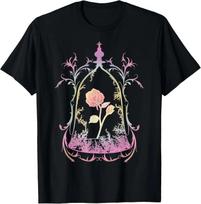Hot Fashion Casual Disney Beauty And The Beast Enchanted Rose T-Shirt S-4XL Four Seasons L