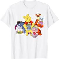 Hot Fashion Casual Winnie The Pooh - Easter Characters T-ShirtS-4XL Summer XXXXL