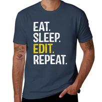 Eat Sleep Edit Repeat TShirt Lightweight Sport Basic TShirt S