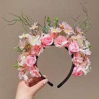 Hair Hoop Quanzhou Head-pinned Flower Headdress Simulation Flower Hair Band  Photograph Style 4