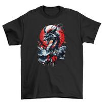 Sun Dragon Anime t-shirt Unleash the Fire Vibrant dragon design t-shir S
