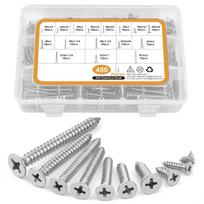 450 vnt.460 vnt.510 vnt. 304 nerūdijančio plieno kryžinė apvalia galvute/įleidžiama galvute savisriegių sraigtų rinkinys 450pcs countersunk head