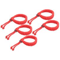 5Pcs Outdoor Safety Rope Paracord Wrist Strap Parachute Cord Knitting Survival Bracelet