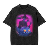 Saja Boys Kpop Demon Hunters T Shirts Hip Hop Washed 100% Cotton Harajuku T-Shirts Novelty for Men Women Streetwear Graphic Tops S