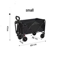 2024 Adjustable Folding Camping Cart with Table - Compact Outdoor Vendor Cart
