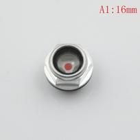16mm-48mm sriegiuotas metalinis oro kompresoriaus alyvos lygio stiklas 16mm
