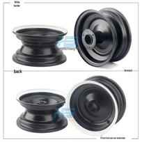 Little Bull ATV Beach Car Dino Rims - 6  Steel Wheels with Colored Edges