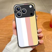 Thin Ring Magnetic For Magsafe Case For iPhone 17 Pro Max Case iPhone 16 15 14 13 Pro Max 17E Floral Stripe Pattern Hybrid TPU+PC Matte Cover iPhone 14