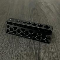 15mm 10-Hole Drill Bit Holder Non-Slip Firmly Fixed High Accuracy Drill Guide for Professional Industrial Drilling Work Use