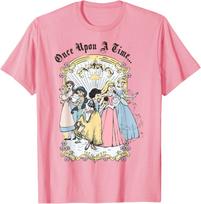 Fashion Casual Disney Princess Once Upon A Time Vintage Cartoon T-Shirt S-4XL XXXXL