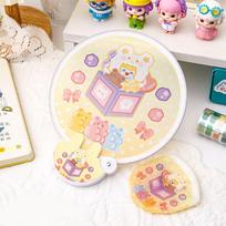 Mini Handheld Fan Portable Foldable Fan Folding Collapsible Pocket Fan  Kid Style 9