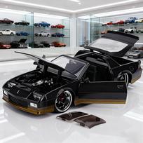 1:24 Camaro 1985 Lydinio Automobilio Modeliai ir Žaislinės Transporto Priemonės Automobilio Modelis Miniatiūrinis Mastelio Automobilio Modelis Vaikams gray