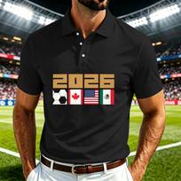 Men's Quick Dry Short Sleeve T-Shirt Breathable Mesh Soccer Print Neck Lightweight Casual Tee for Sports Training L