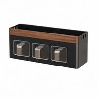 Walnut Kitchen Rack , No Drill Adhesive Multi-Functional Condiment Storage Shelf One Size