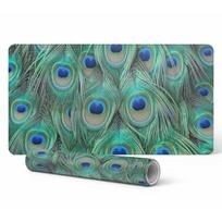 Podkładka Gamingowa Antypoślizgowa Pod Myszkę Pawie Pióra Wzór 120X60 Cm