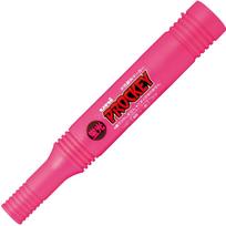 Mitsubishi Pencil Procky Twin Sign Broad Fine Fluorescent Pack of 10 Water-Based Pen, + Tip, Pink, PM150TRK.13,