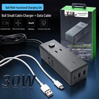 BULL GaN Fast Charging Power Strip with Surge Protection