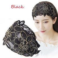 Vintage Non-slip Silk Floral Printed Flower Head Hoop Hair Bands Hair Accessories Headband
