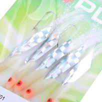 5pcs High Quality Barb Carbon Steel Treble Bait Durable Head  Fishing Tackle Luminous Fishing Hook