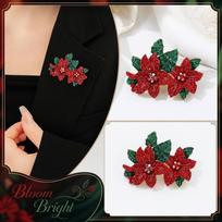 Creative Flower Brooch Pin for Women, Casual Cardigan Clasp, Dress Brooch Accessory one size