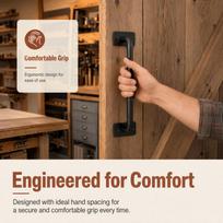 Easy Install Barn Door Pull Handle Carbon Steel Gate Door Pull Handle Sliding Door Handle  Shed