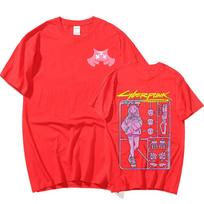 Japanese Anime Cyberpunk Edgerunners Rebecca T Shirt Manga S